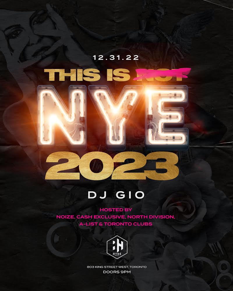 Hyde Social Toronto New Years Eve Event 2023